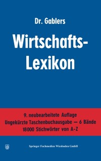 Cover Dr. Gablers Wirtschafts-Lexikon