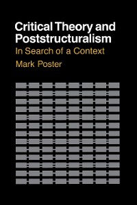 Cover Critical Theory and Poststructuralism