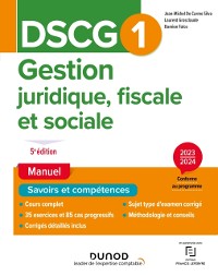 Cover DSCG1 - Gestion juridique, fiscale et sociale - Manuel 2023-2024