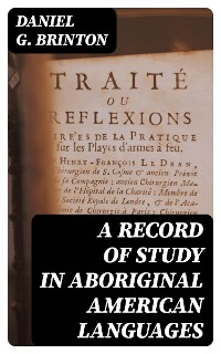Cover A Record of Study in Aboriginal American Languages