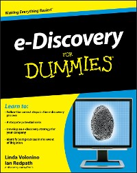 Cover e-Discovery For Dummies