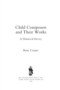 Cover Child Composers and Their Works