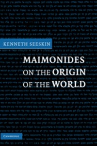 Cover Maimonides on the Origin of the World