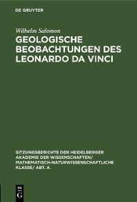Cover Geologische Beobachtungen des Leonardo da Vinci