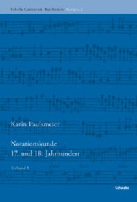 Cover Notationskunde 17. und 18. Jahrhundert