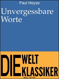 Cover Unvergessbare Worte