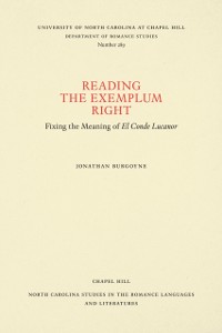 Cover Reading the Exemplum Right