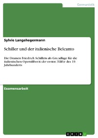 Cover Schiller und der italienische Belcanto