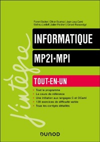 Cover Informatique tout-en-un MP2I-MPI