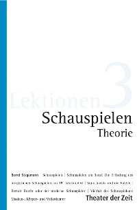 Cover Schauspielen - Theorie