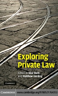 Cover Exploring Private Law