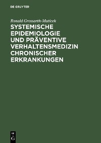 Cover Systemische Epidemiologie und präventive Verhaltensmedizin chronischer Erkrankungen