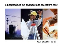 Cover Normazione e certificazione nel settore edile