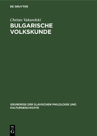 Cover Bulgarische Volkskunde