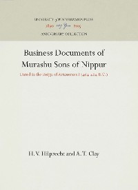 Cover Business Documents of Murashu Sons of Nippur