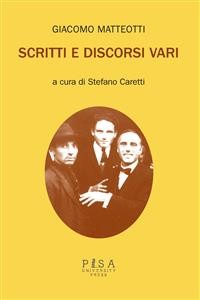 Cover Giacomo Matteotti-Scritti e discorsi vari