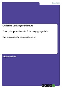 Cover Das präoperative Aufklärungsgespräch