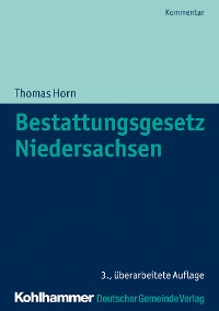 Cover Bestattungsgesetz Niedersachsen