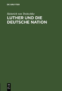 Cover Luther und die deutsche Nation