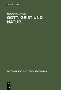 Cover Gott: Geist und Natur