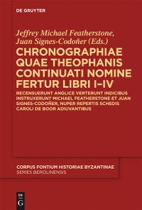Cover Chronographiae quae Theophanis Continuati nomine fertur Libri I-IV
