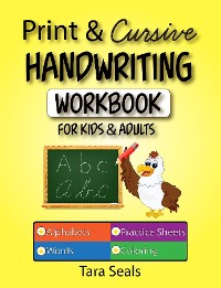 Cover Print & Cursive Handwriting Workbook for Kids & Adults