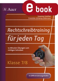 Cover Rechtschreibtraining für jeden Tag Klasse 7-8