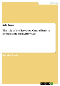 Cover The role of the European Central Bank in a sustainable financial system