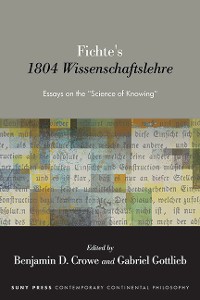 Cover Fichte's 1804 Wissenschaftslehre