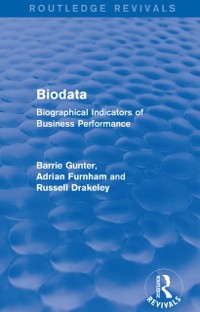 Cover Biodata (Routledge Revivals)