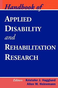 Cover Handbook of Applied Disability and Rehabilitation Research