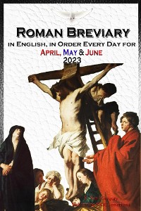 Cover The Roman Breviary in English, in Order, Every Day for April, May, June 2023