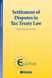 Cover Settlement of Disputes in Tax Treaty Law
