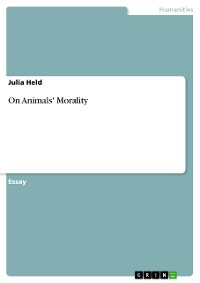 Cover On Animals' Morality