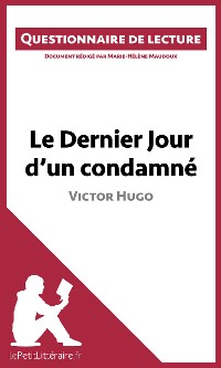 Cover Le Dernier Jour d'un condamné de Victor Hugo
