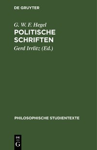 Cover Politische Schriften