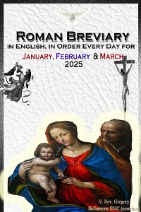 Cover The Roman Breviary in English, in Order, Every Day for January, February, March 2025