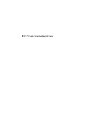 Cover EU Private International Law