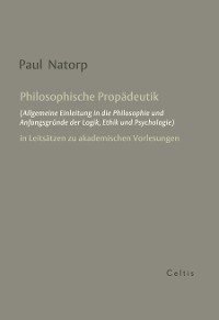 Cover Philosophische Propädeutik