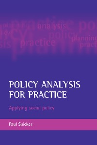 Cover Policy analysis for practice