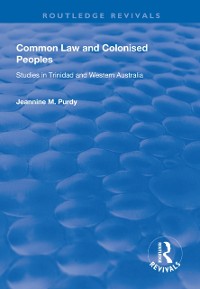 Cover Common Law and Colonised Peoples