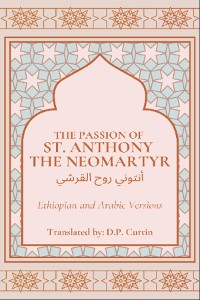 Cover Passion of St. Anthony the Neomartyr