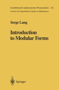 Cover Introduction to Modular Forms