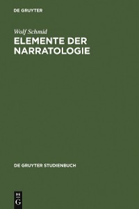 Cover Elemente der Narratologie
