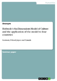 Cover Hofstede’s Six-Dimensions Model of Culture and the application of the model to four countries
