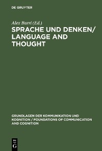 Cover Sprache und Denken / Language and Thought