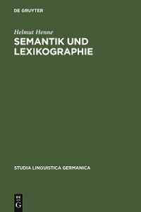 Cover Semantik und Lexikographie