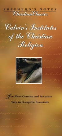 Cover Calvin's Institutes of the Christian Religion