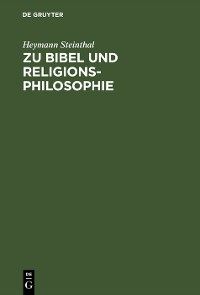Cover Zu Bibel und Religionsphilosophie