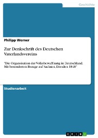 Cover Zur Denkschrift des Deutschen Vaterlandsvereins